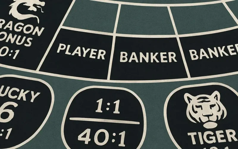Dragon vs Tiger Card Distribution and Tie Bet Risk Assessment